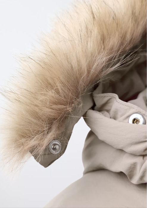 Пуховик Zara 116, пуховик бежевий зара, куртка zara, зимова куртка зар