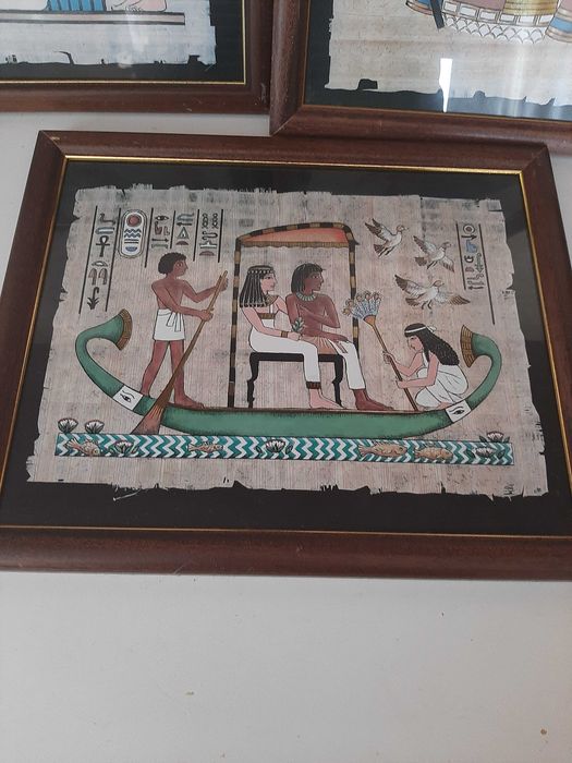 Quadros imitação papiro egipcio