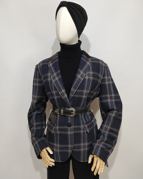 Вовняний піджак в клітинку Peter Hahn/жакет