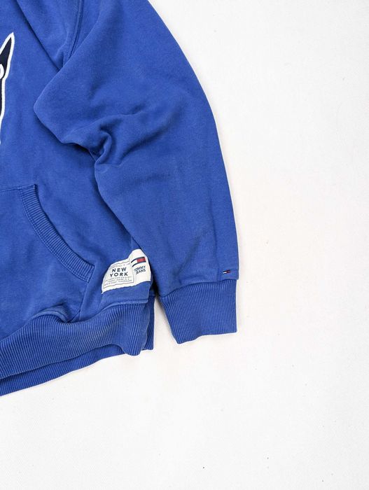 Tommy Hilfiger niebieska bluza z kapturem S logo