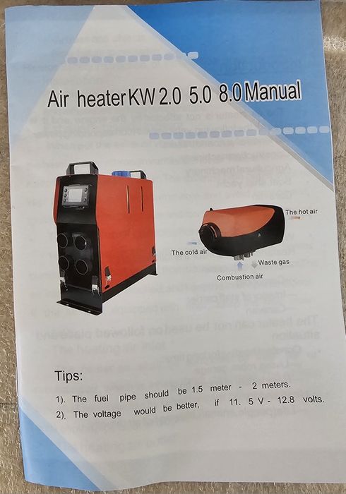 Автономка переносна 8кВт, 12V/24V з пультом дистанційного керування