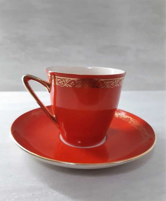 Porcelanowy serwis kawowy Tułowice ( 6 kolorów ).