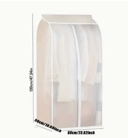 Великий чохол для одягу, напівпрозорий вологонепроникний