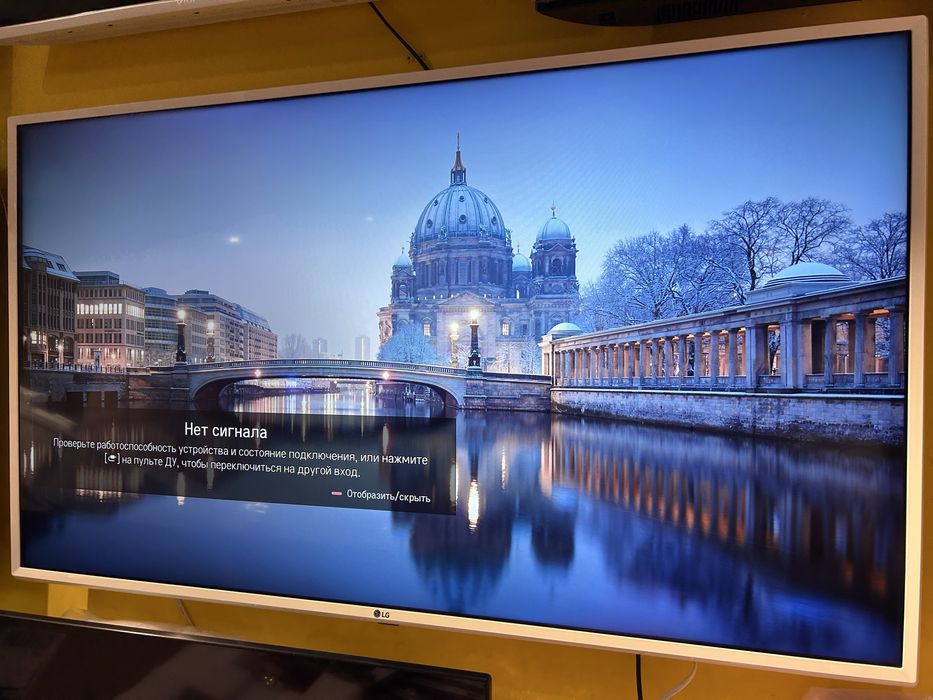 4K Телевізор 49” 50” LG 49UM7390, білого кольору, пульт-указка Magic Mouse, Smart TV, WiFi