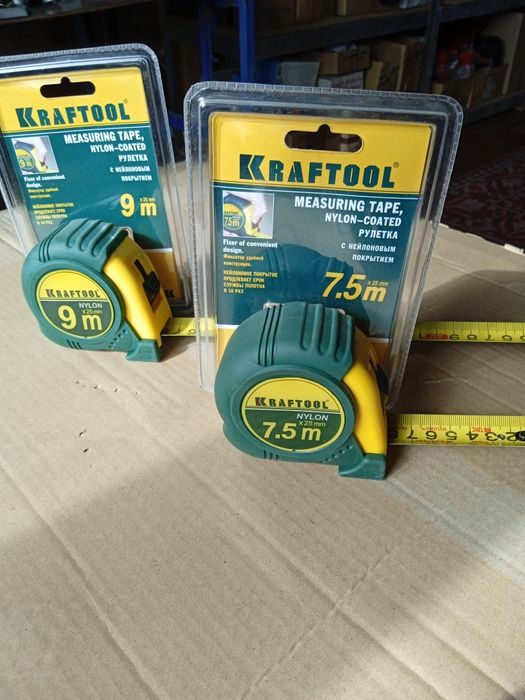 Рулетки KRAFTOOL  3м-9м(нейлон)