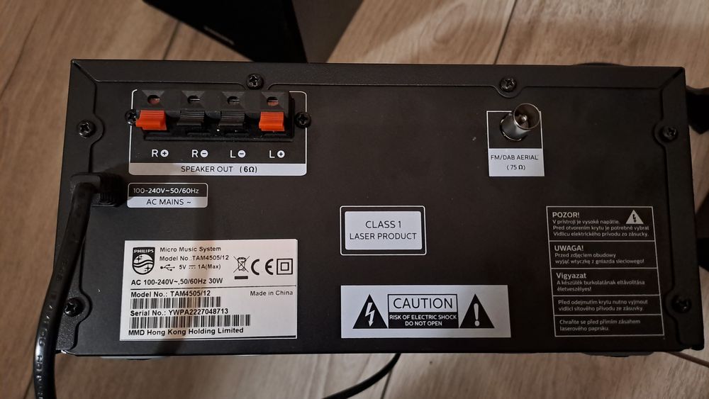 Mikrowieża Philips TAM 4505/12 CD bluetooth aux usb