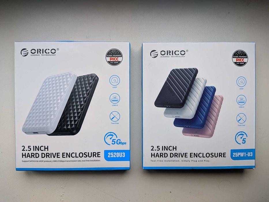 Зовнішня кишеня Orico USB 3.0 для жорстких та ссд дисків 2.5" HDD/SSD