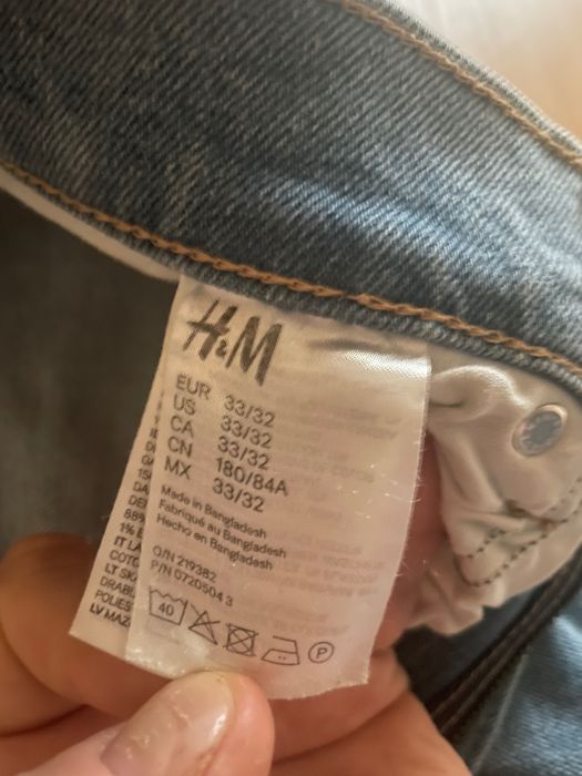 Джинси HM Skinny чоловічі 33/32