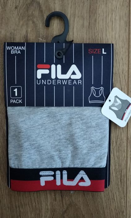 FILA Biustonosz sportowy / treningowy w kolorze Szarym - rozmiar L