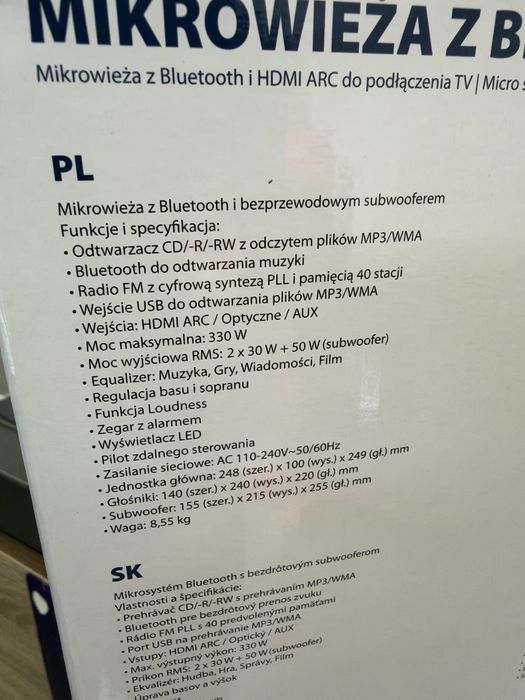 Nowa wieża Blaupunkt MS55SUB, Mega jakość dźwięku