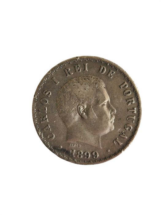 Três Raras Moedas Portuguesas de 500 Réis em Prata – 1858, 1899 e 1907