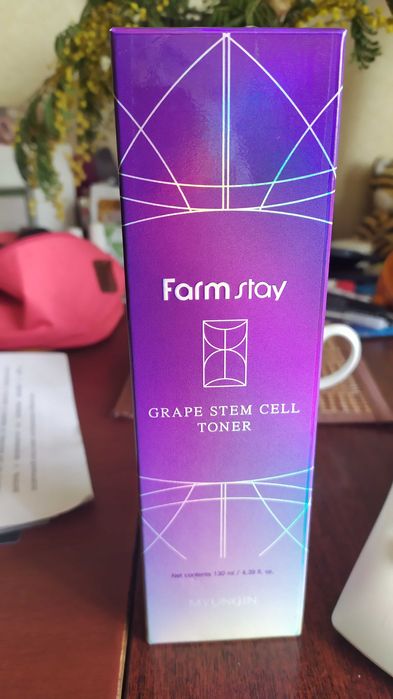 Корейский Тонер для лица стволовые клетки винограда FarmStay 130мл
