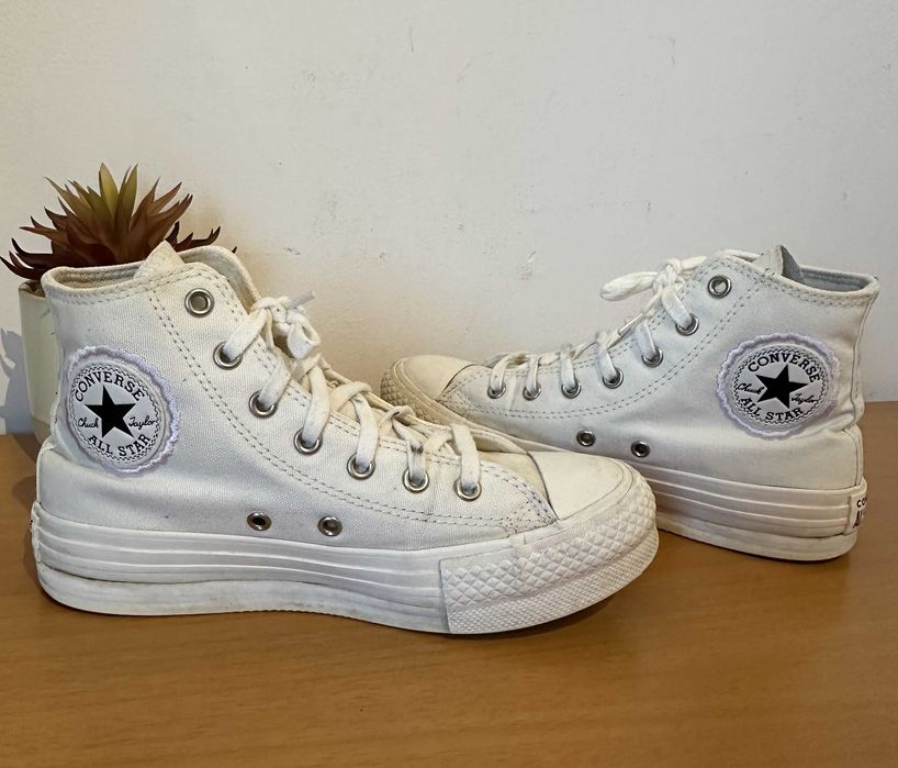 Ténis Sapatilhas Converse All Star Chuck Lift Plataforma