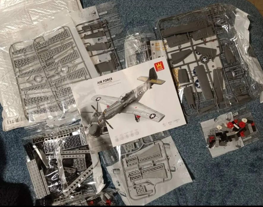 Конструктор самолет Mustang 2  боевой военный истребитель 258шт LEGO