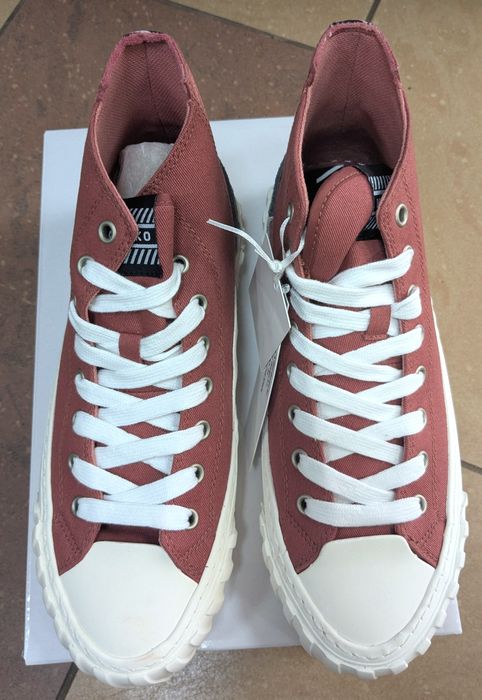 Trampki Soft Burgundy Kaotiko Keoni Hightop Trainers czerwone rozm. 40