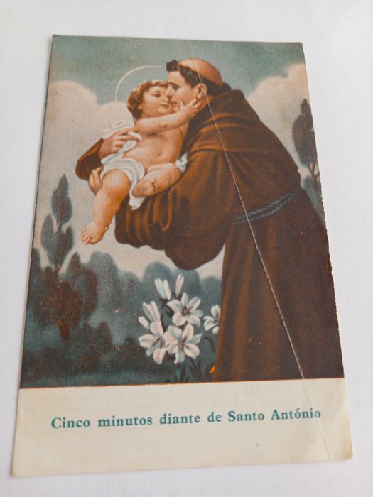 Santinhos antigos de Santo António e outros