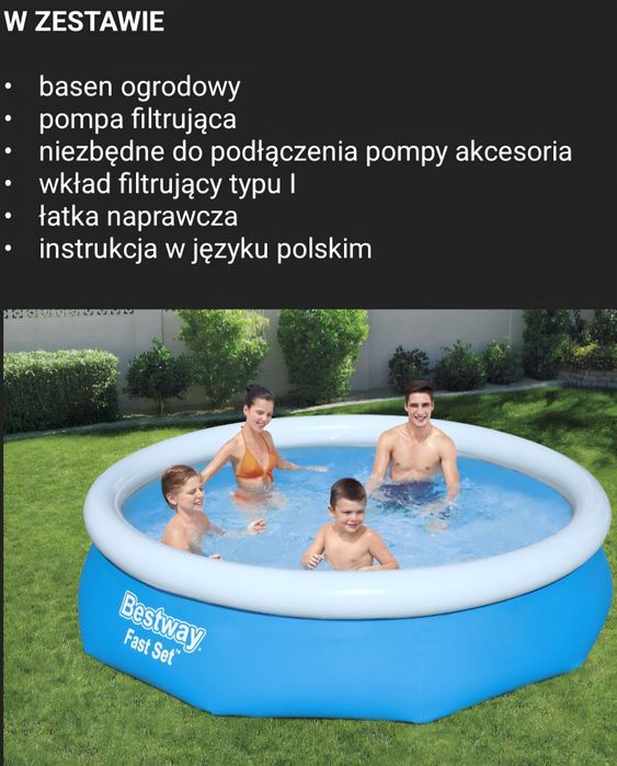Basen rozporowy (nowy) okrągły 305x76 cm
