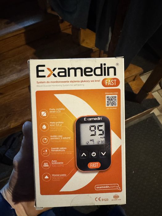 Examedin Fast glukometr nowy monitor stężenia glukozy we krwi