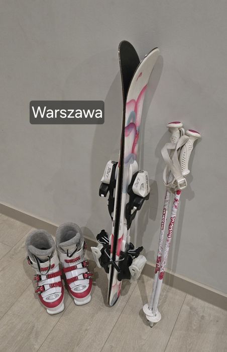 zestaw buty kije 70 cm Rossignol narty 86 cm zapięcia Head