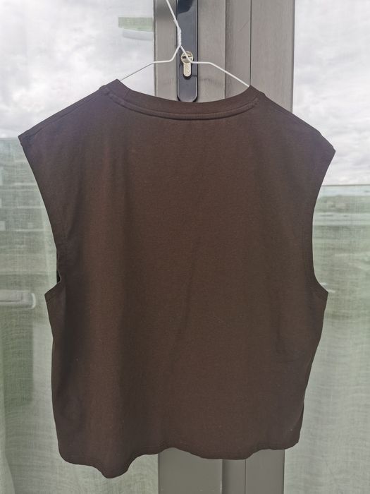 T-Shirt Sem Mangas/Top Em Mistura De Algodão OYSHO