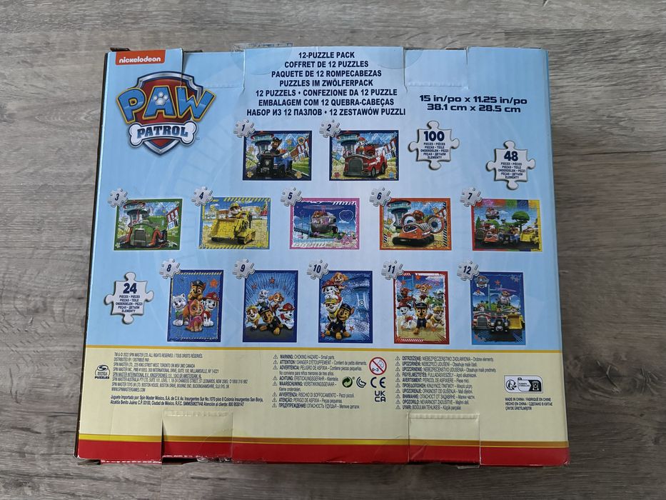 Puzzle psi patrol nowe prezent 12 w 1