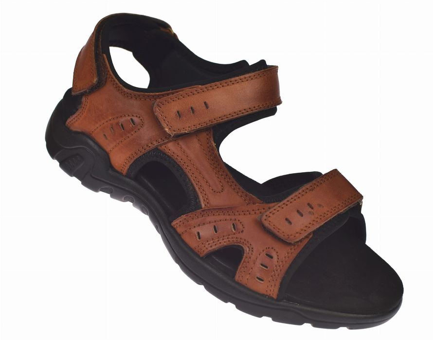 Sandały męskie ze skóry na rzepy CY 111/24 CAM roz. 42