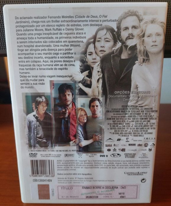 DVD ensaio sobre a cegueira