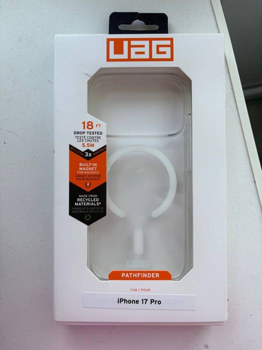 UAG Scout Clear MagSafe For iPhone 17 Pro Armor Shell And Impact - Resistant Soft Core - Ice/White