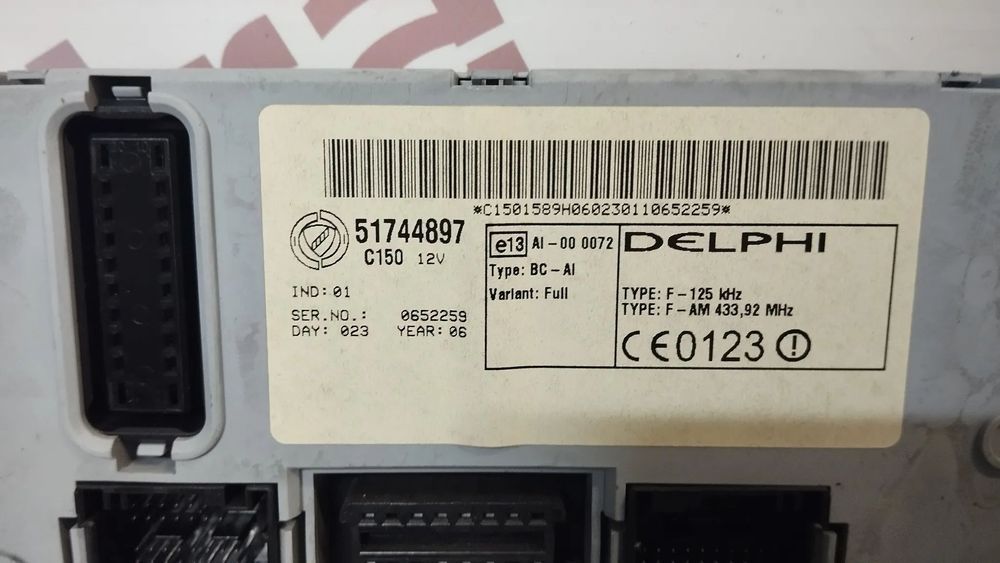 MODULO BCM BSI UCH FIAT PUNTO / DOBLO REF 51744897