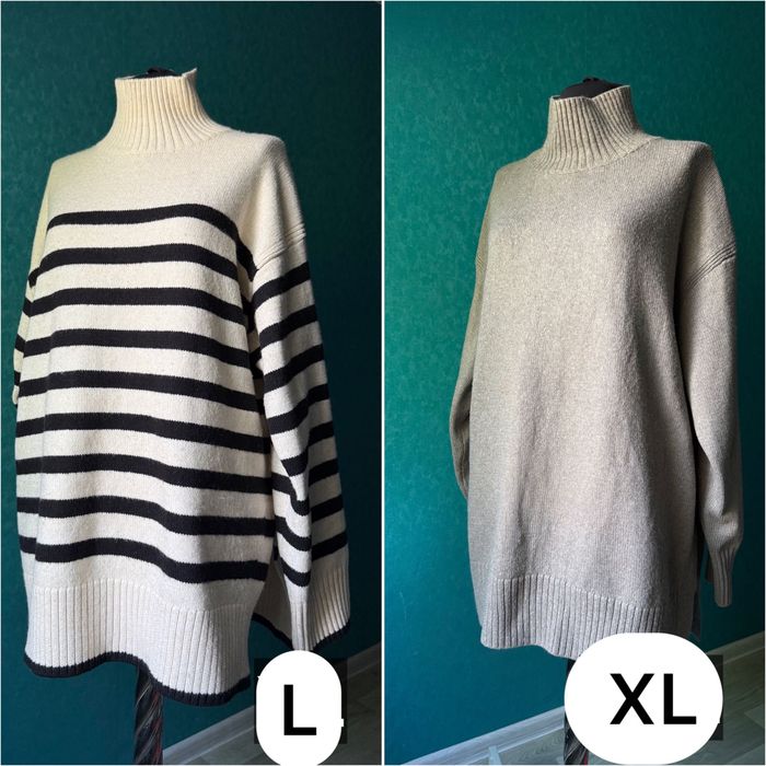 Светр жіночий оверсайз l XL H&M висока горловина