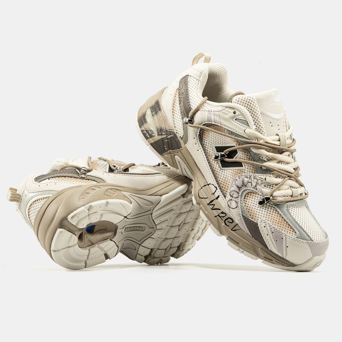Кросівки Кроссовки  Balance 530 Beige Custom White Бежевый Белый Кастомный Бежевий Білий Кастомний Кросовки демісезон