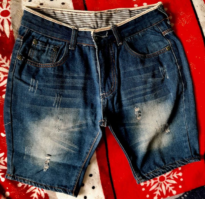 шорты летние джинсовые скини topman skinny