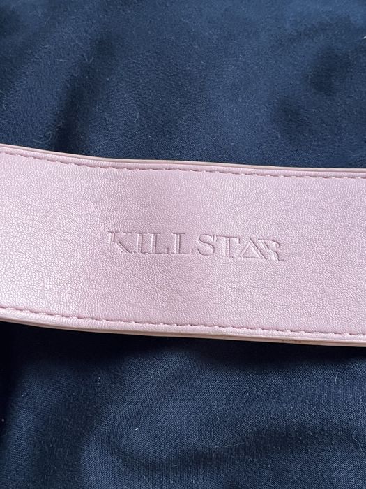 Рожевий готичний ремінь KILLSTAR