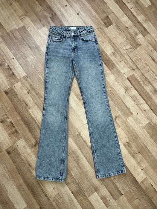 Spodnie jeansy dzwony damskie XS
