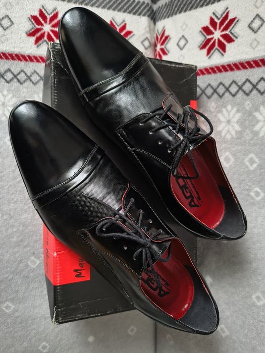 Nowe buty garniturowe ślubne agda skóra