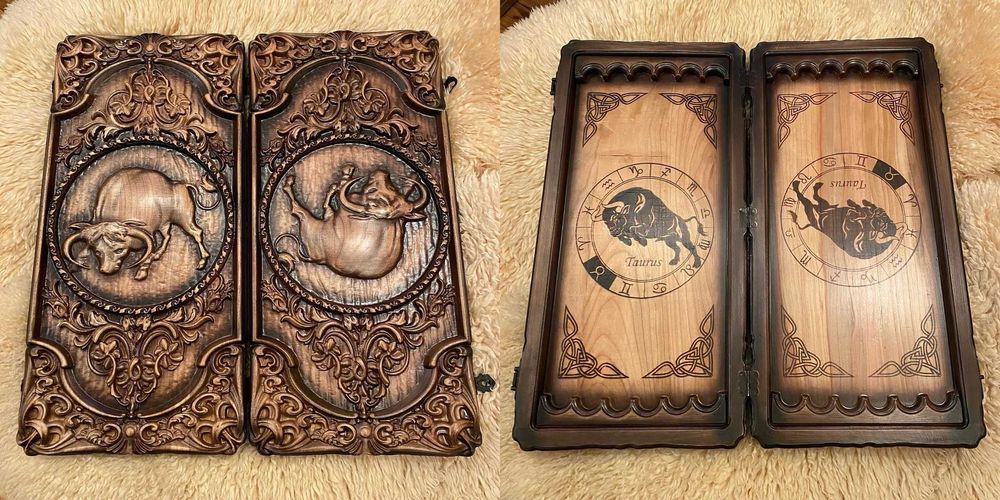 Нарды и шахматы из натурального дерева высокого качества на подарок