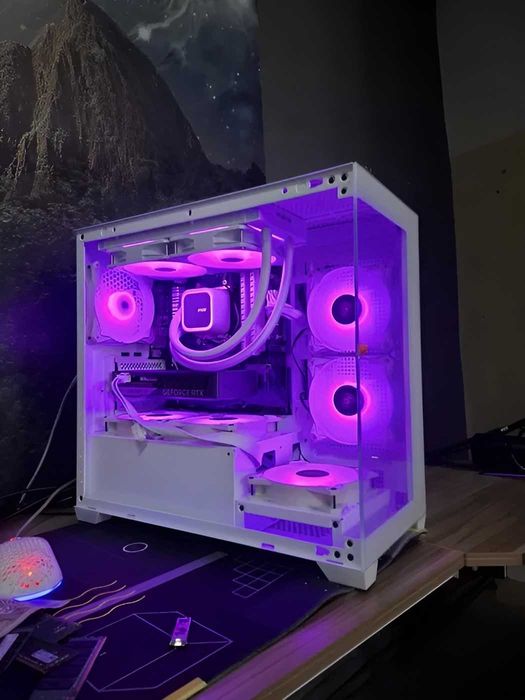 Ryzen 7 5700X | RTX 5060 | NOWY DO GIER | 1TB | Chłodzenie Wodne BIAŁY