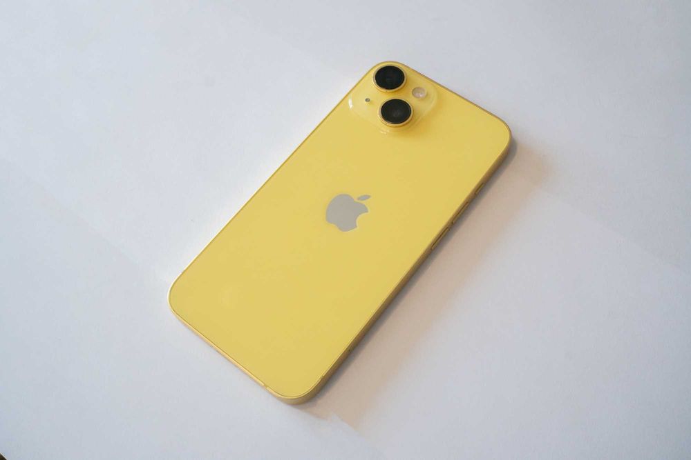 iPhone 14 128 GB Żółty (Yellow) + 2 ETUI | 100% kondycji baterii