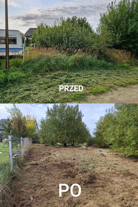 Czyszczenie działek,koszenie