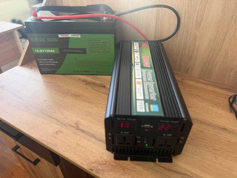 Литий-железо-фосфатный аккумулятор 12V 100Ah с защитой BMS ‼️Польша