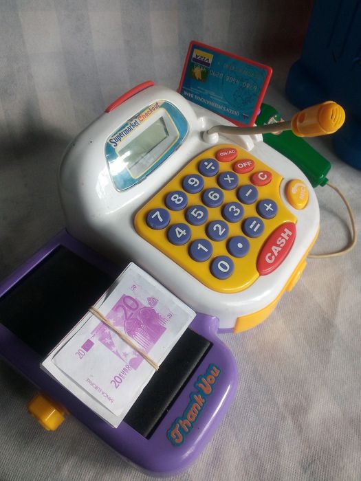 Brinquedo didático banca de mercado