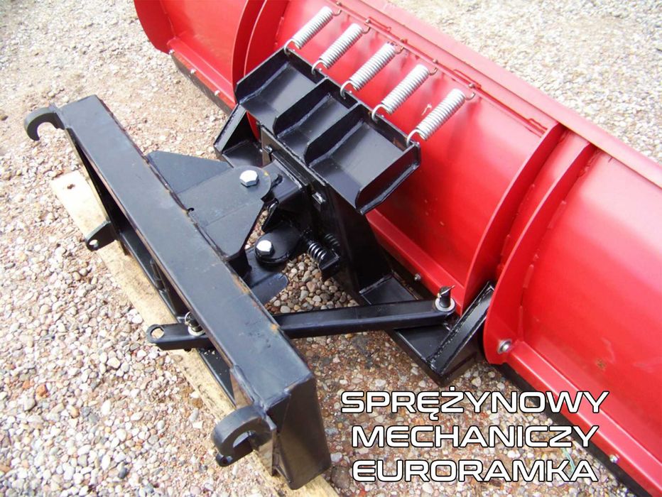 Pług śnieżny do śniegu 1,2 - 3.0m Prosty Lemiesz Sprężynowy raty