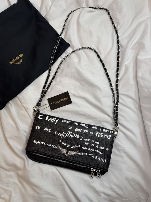 Сумка zadig&voltaire клатч rock з буквами