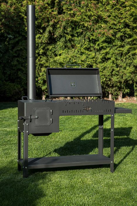 Мангал барбекю з пічкою 5мм/12 шампурів, Мангали, большой мангал