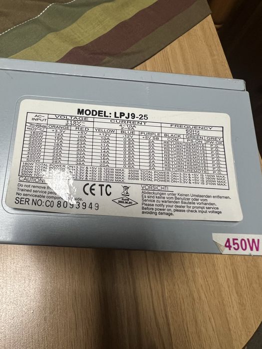 Fonte alimentação ASUS para Torre fixo