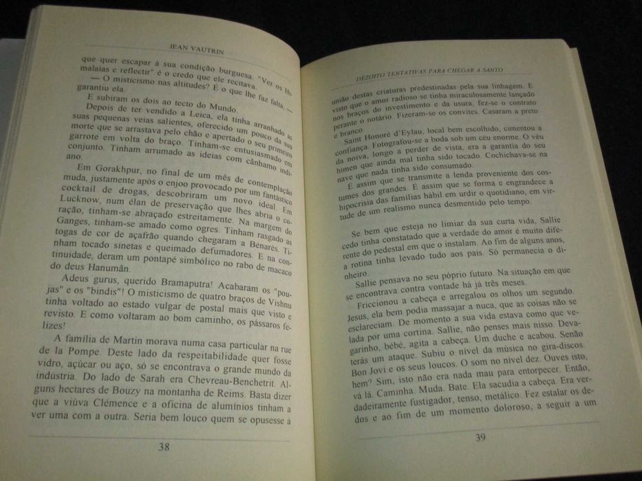 Livro Dezoito Tentativas para chegar a Santo Jean Vautrin