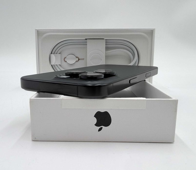 iPhone 16 Pro 128GB Black Titanium 100% bateria FV