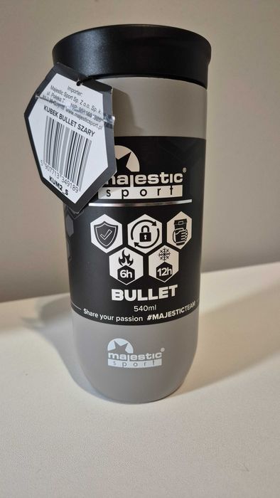 Kubek termiczny Majestic Sport Bullet 540 ml (NOWY)