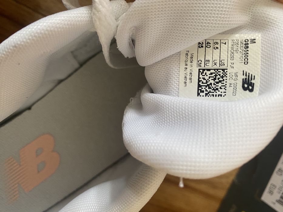 New Balance 550 White Pink Sea Salt 40