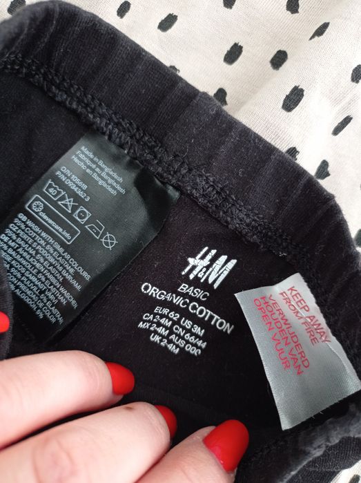 Komplet tunika legginsy r.62 H&M